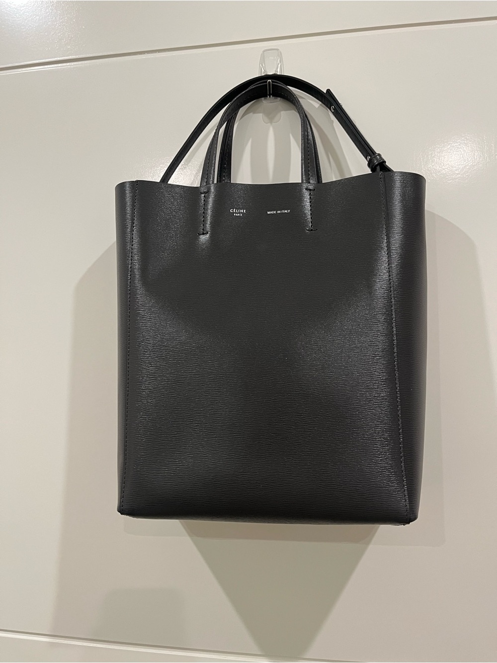 Celine Dark Grey Vertical Cabas with Bag Insert